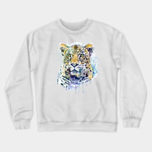 Watercolor Leopard Crewneck Sweatshirt